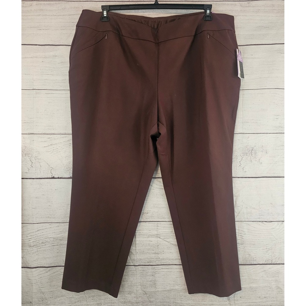 Investments 3X Short Chickory Brown Slim Leg Dress Pants Park Ave Fit NWT 1549